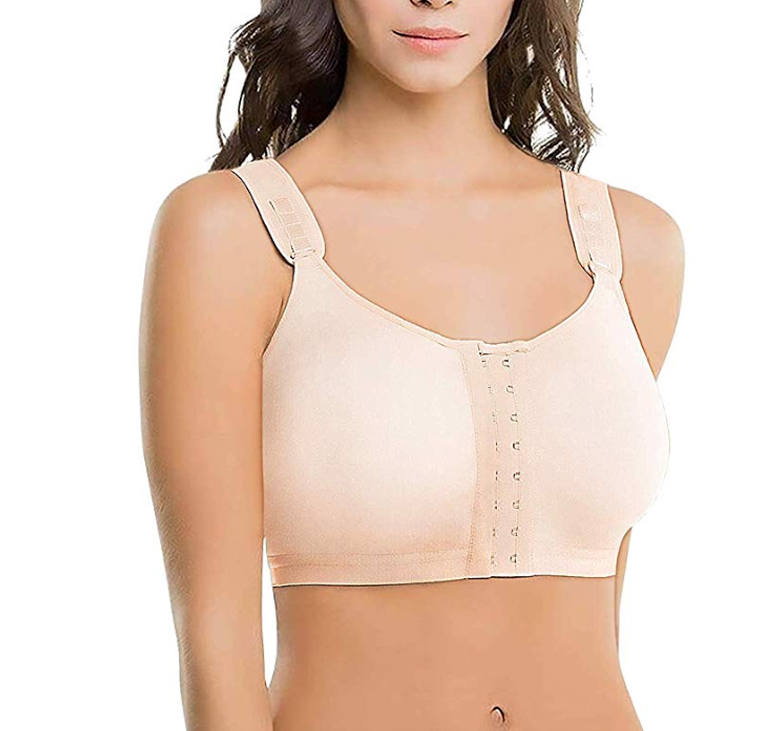 Compression bras after breast reconstruction surgery